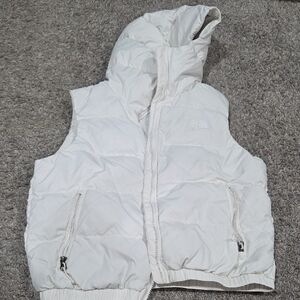 The North Face Women's White Puffer Vest